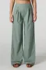 Linen-Blend Pleated Wide Leg Pant sold by Urban Planet