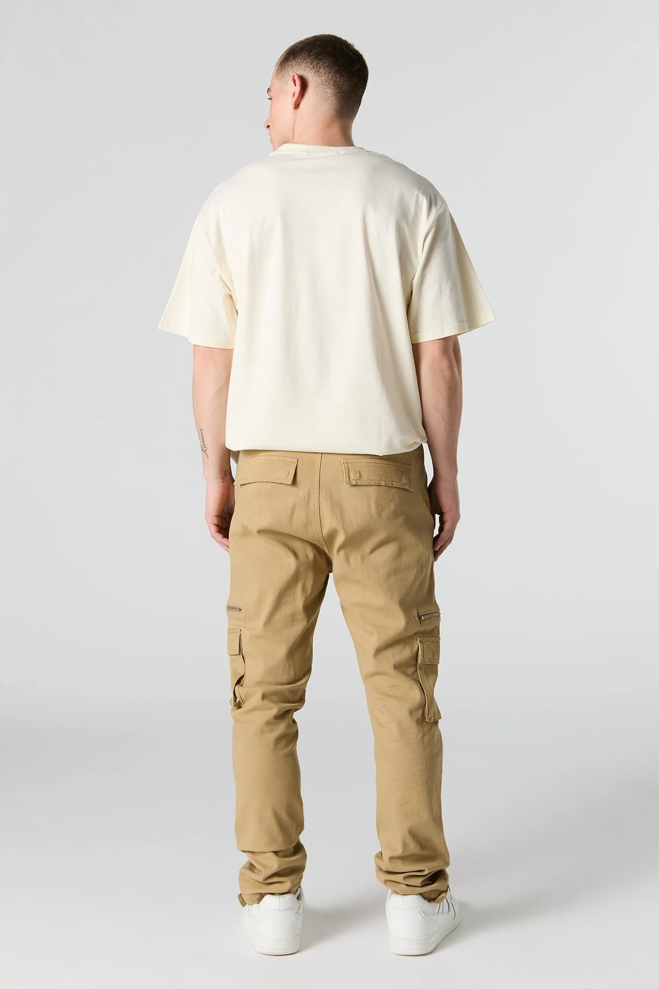 Multi Zipper Pocket Skinny Cargo Pant sold by Urban Planet product image thumbnail 3