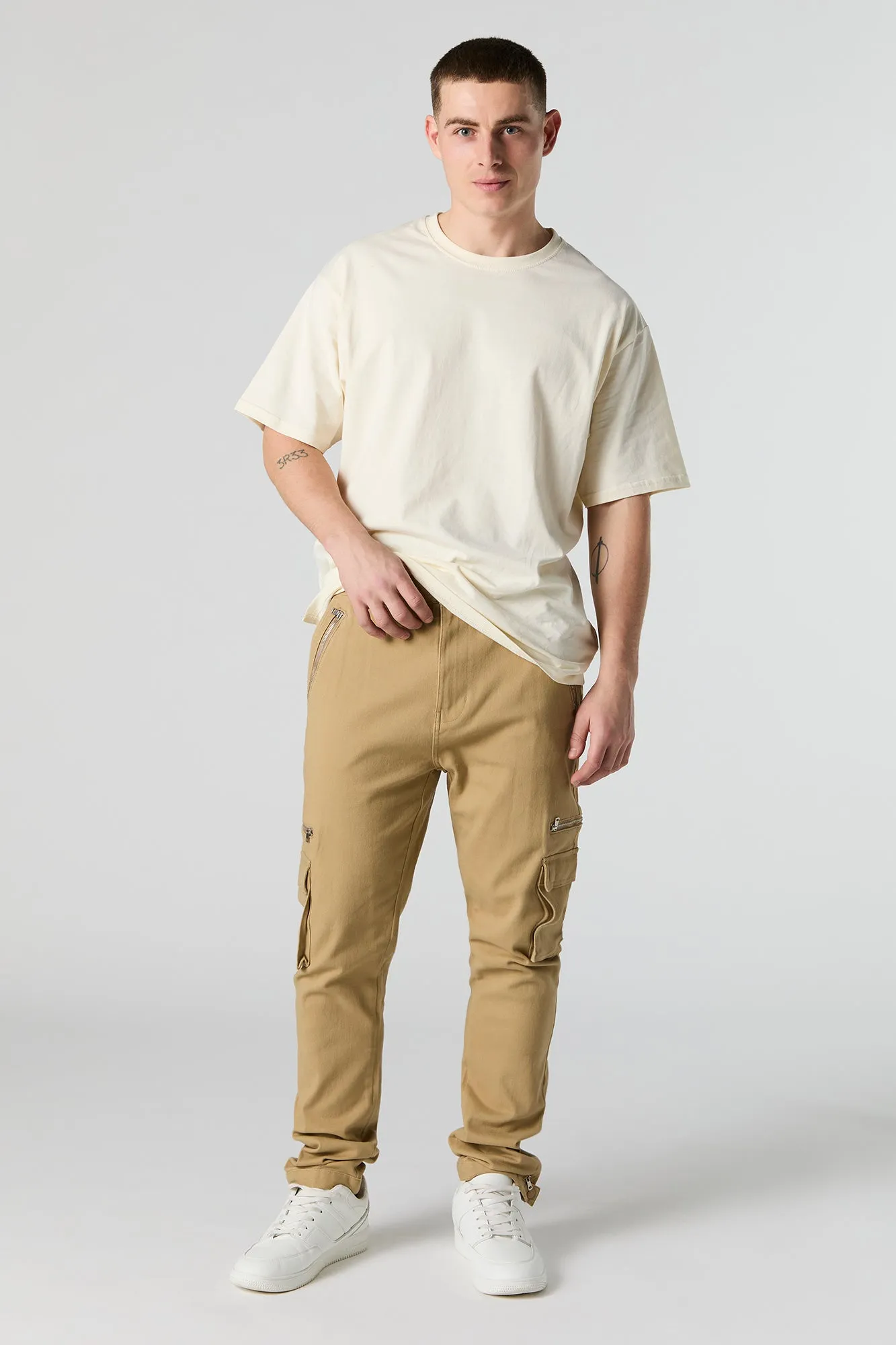Multi Zipper Pocket Skinny Cargo Pant sold by Urban Planet product image thumbnail 2