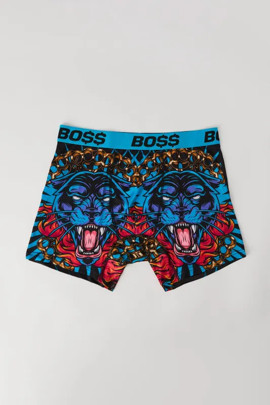 Boss Panther Printed Boxer Brief sold by Urban Planet