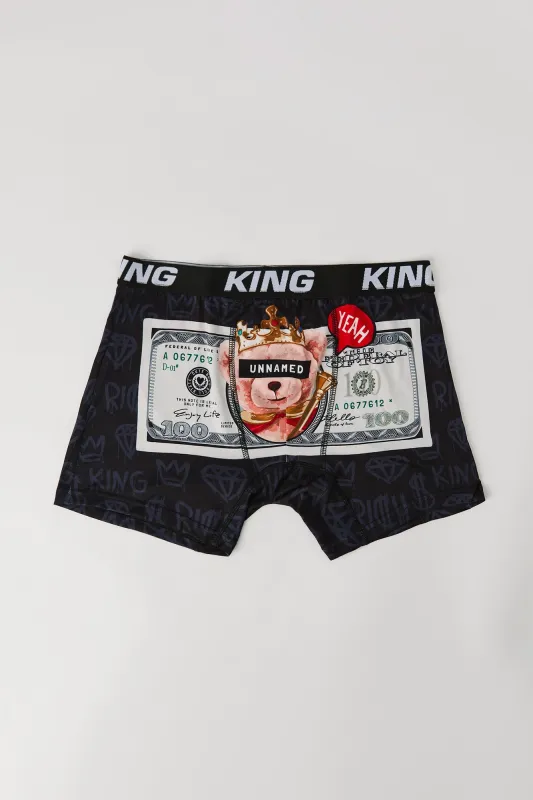 King Money Printed Boxer Brief sold by Urban Planet