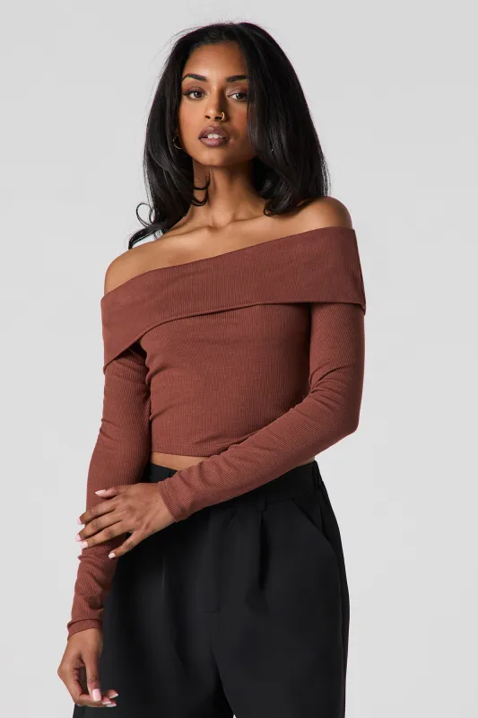 Ribbed Foldover Crop Top sold by Urban Planet