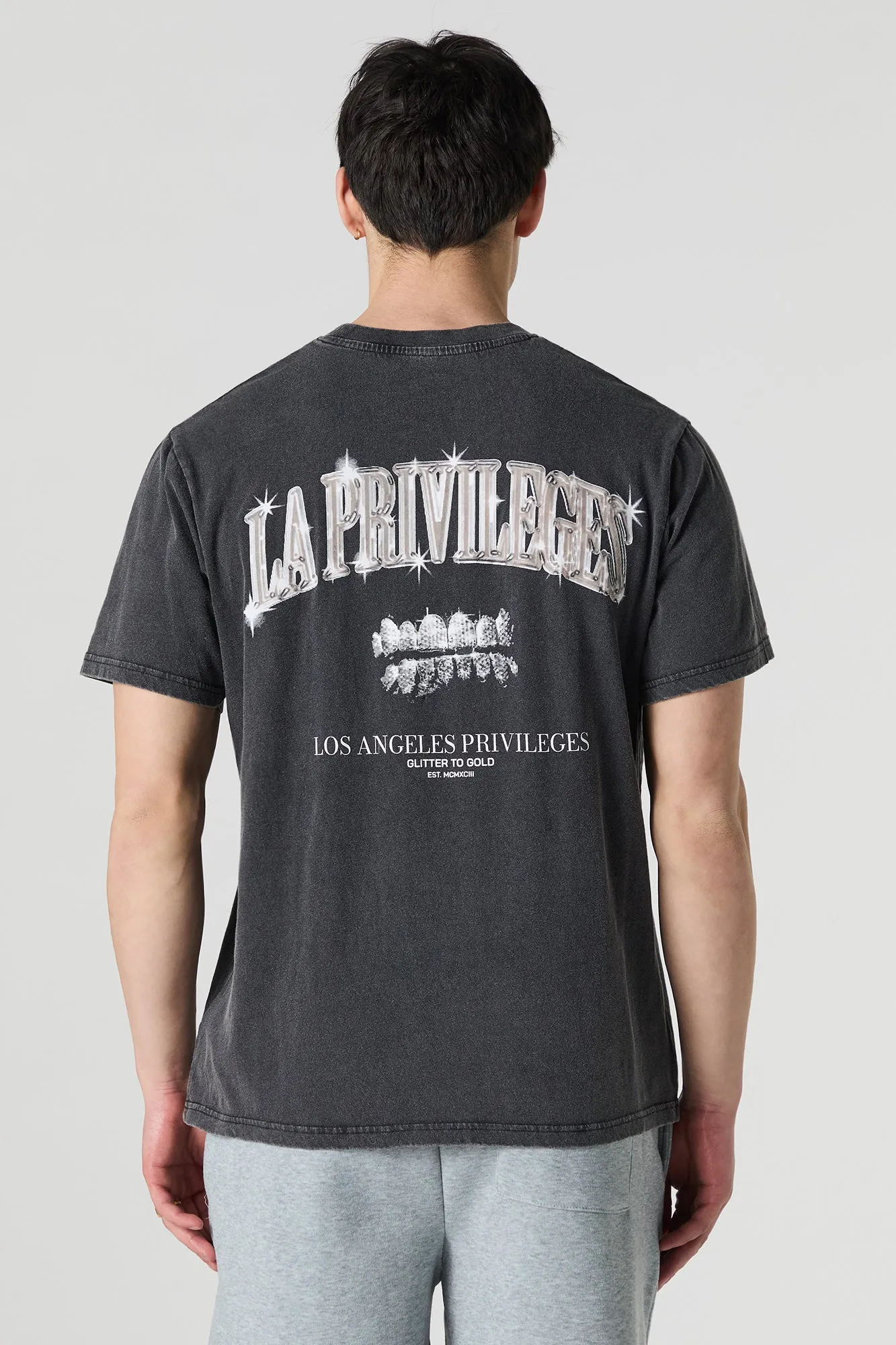 T-shirt ample délavé à imprimé LA Privilege sold by Urban Planet