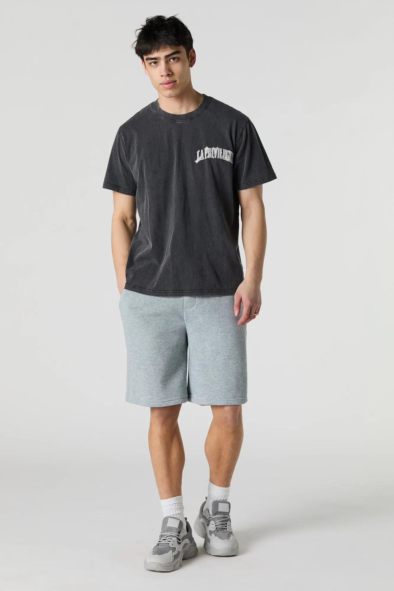 T-shirt ample délavé à imprimé LA Privilege sold by Urban Planet product image thumbnail 3