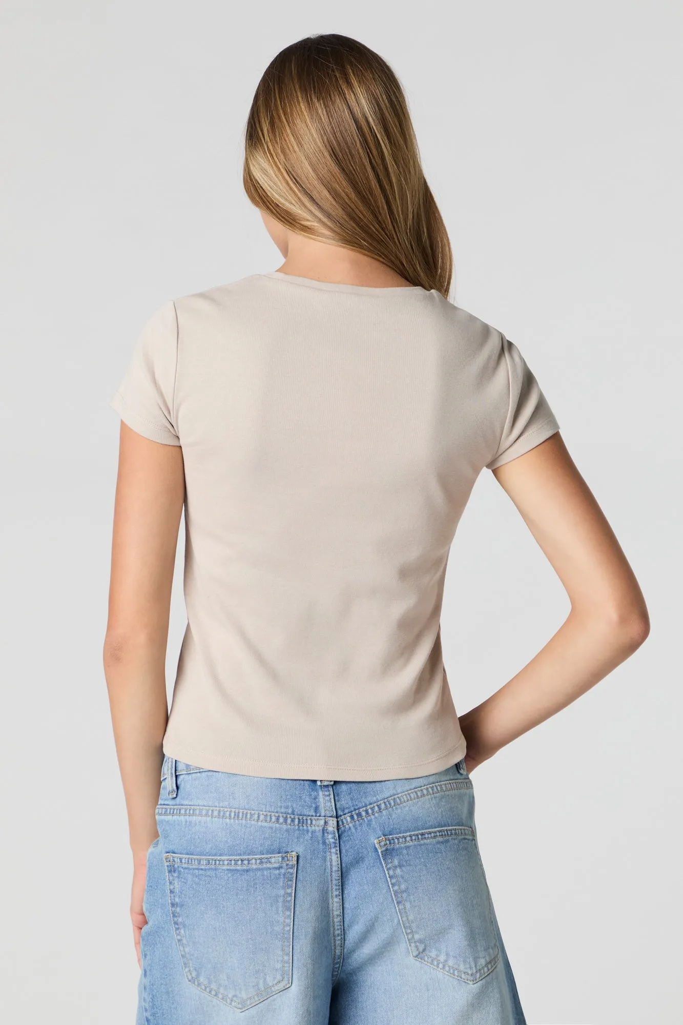 Graphic Ribbed T-Shirt sold by Urban Planet product image thumbnail 5