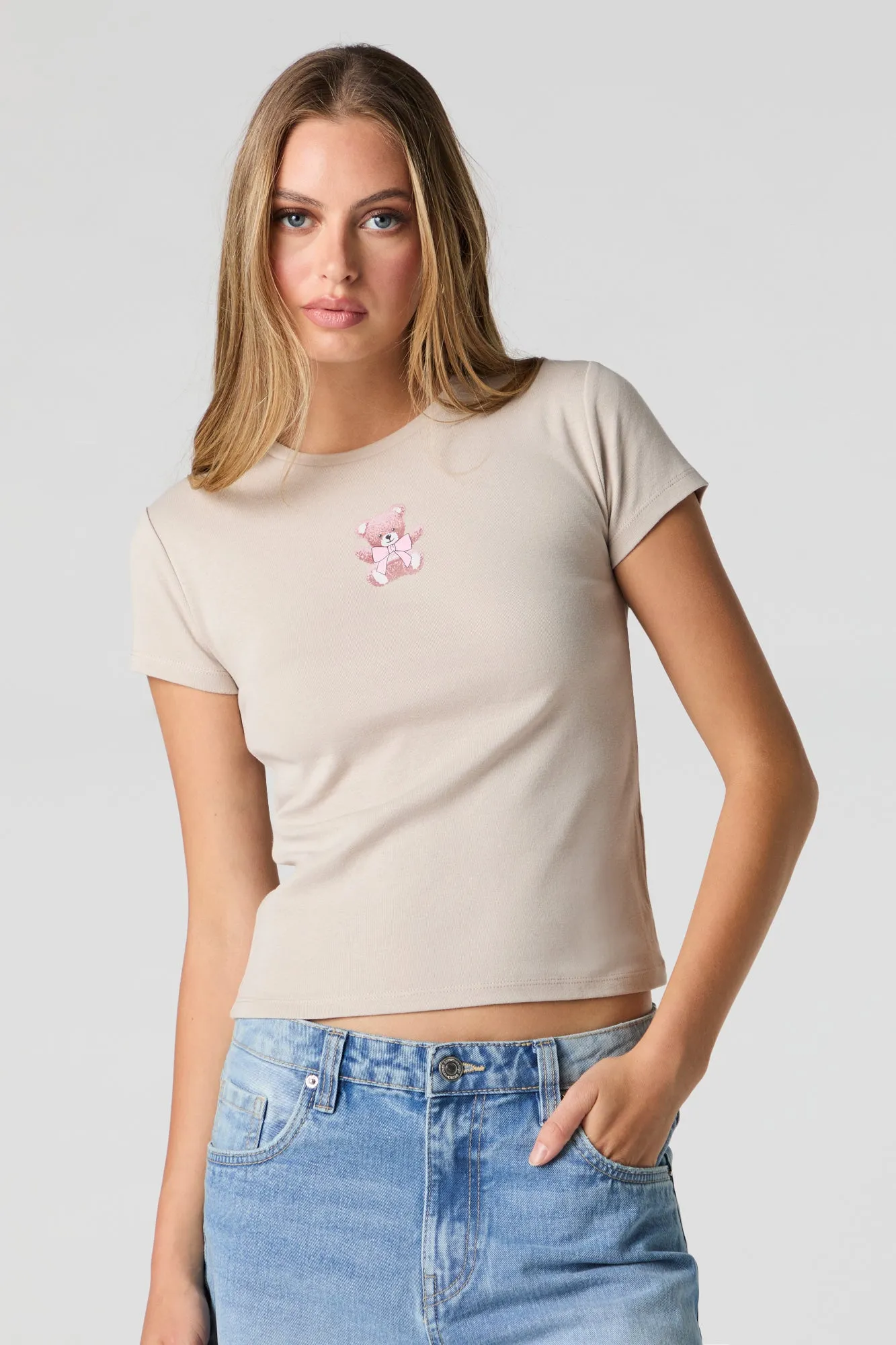 Graphic Ribbed T-Shirt sold by Urban Planet product image thumbnail 4