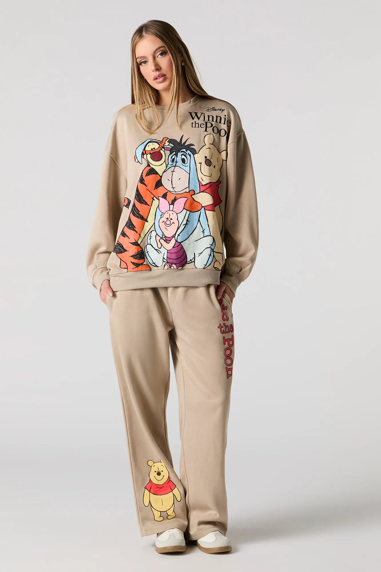 Winnie the Pooh Embroidered Fleece Sweatshirt sold by Urban Planet product image thumbnail 3
