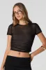 T-shirt court ruché en filet sold by Urban Planet