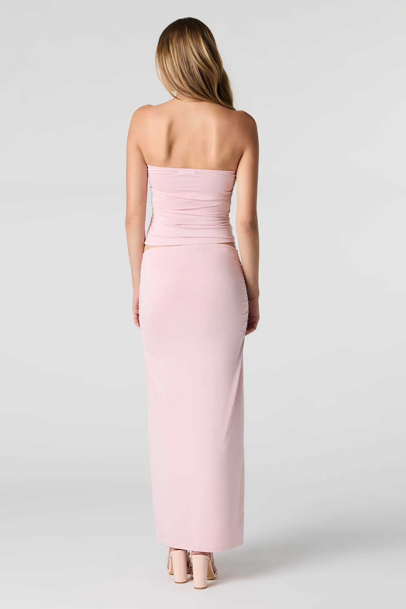 Jupe maxi profilée ruchée sold by Urban Planet product image thumbnail 2