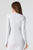 Ribbed Button-Up Long Sleeve Top sold by Urban Planet