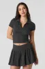 Minijupe-short fluide en tricot côtelé sold by Urban Planet