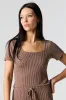 Textured Ribbed Scoop Neck Top sold by Urban Planet