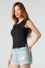 Contour Cap Sleeve Side Slit Top sold by Urban Planet