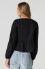 Poplin Tie Front Long Sleeve Top sold by Urban Planet