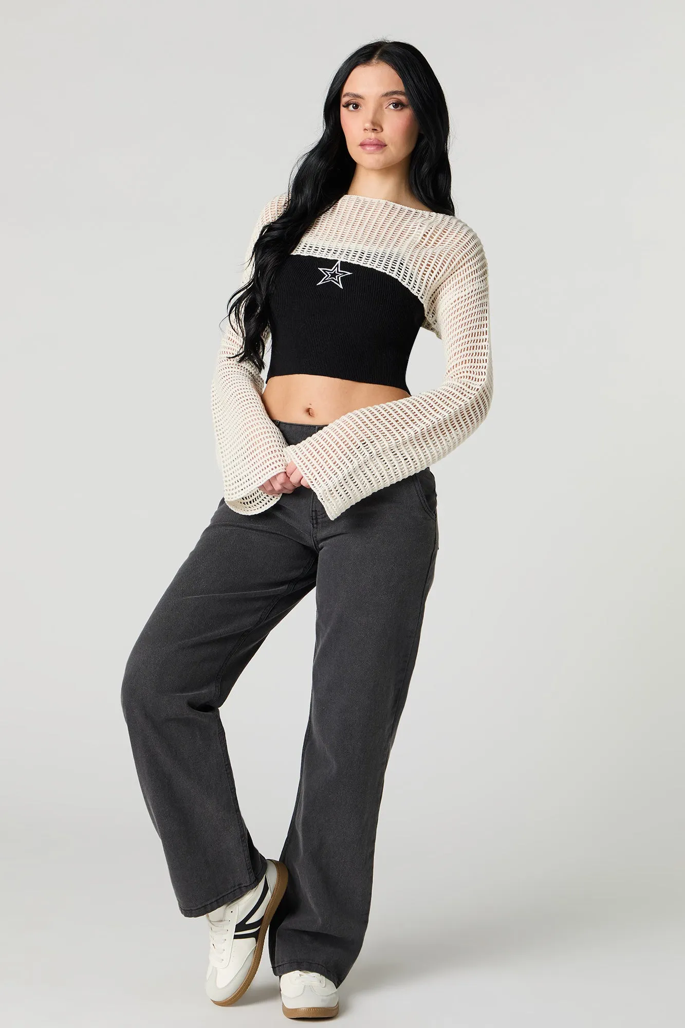 Chandail ultracourt crocheté sold by Urban Planet product image thumbnail 3