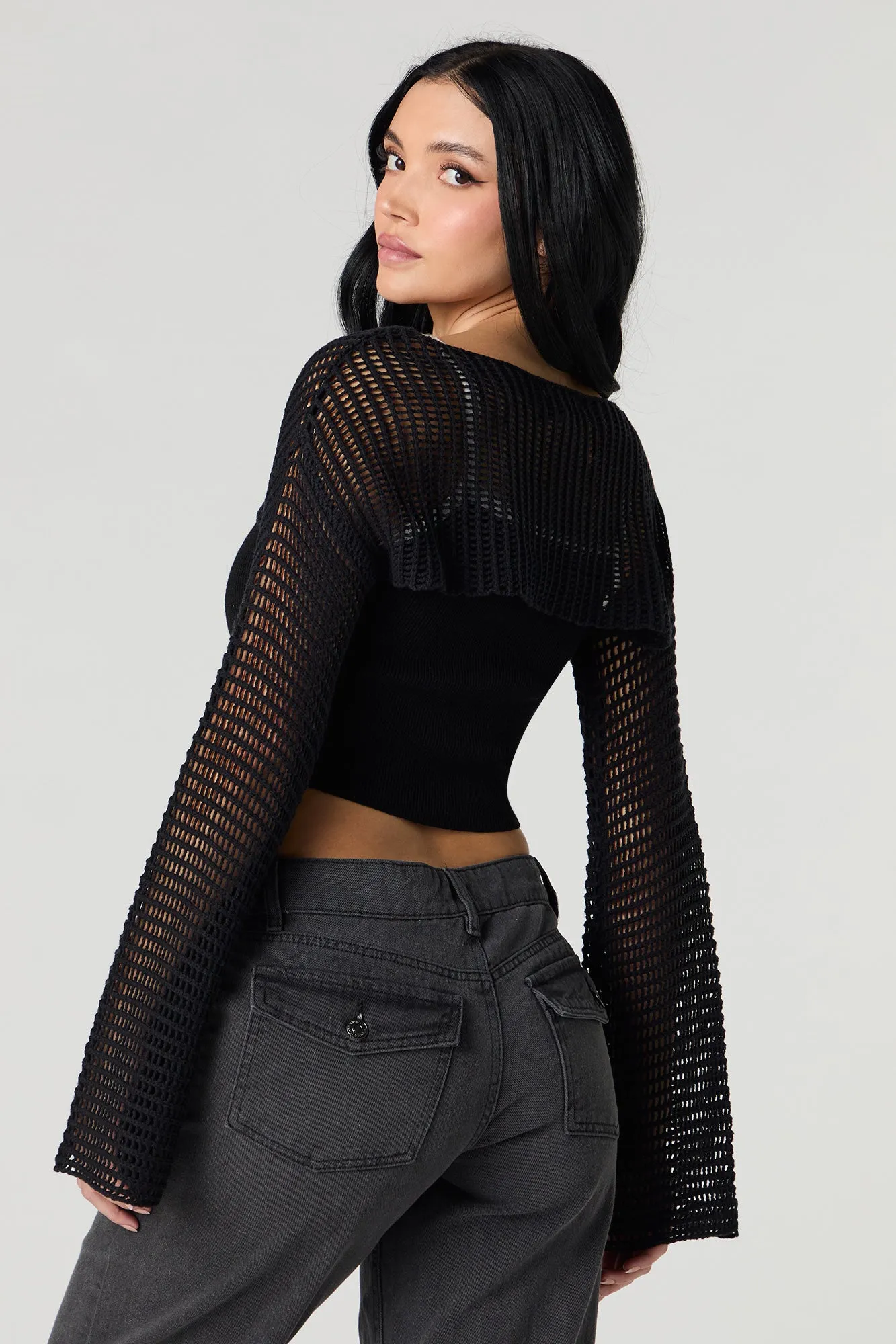 Chandail ultracourt crocheté sold by Urban Planet product image thumbnail 5