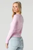 Seamless Ribbed Knit Scoop Neck Long Sleeve Top sold by Urban Planet