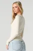 Seamless Ribbed Knit Scoop Neck Long Sleeve Top sold by Urban Planet