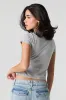 Twill Embroidered Cropped T-Shirt sold by Urban Planet
