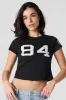 Twill Embroidered Cropped T-Shirt sold by Urban Planet