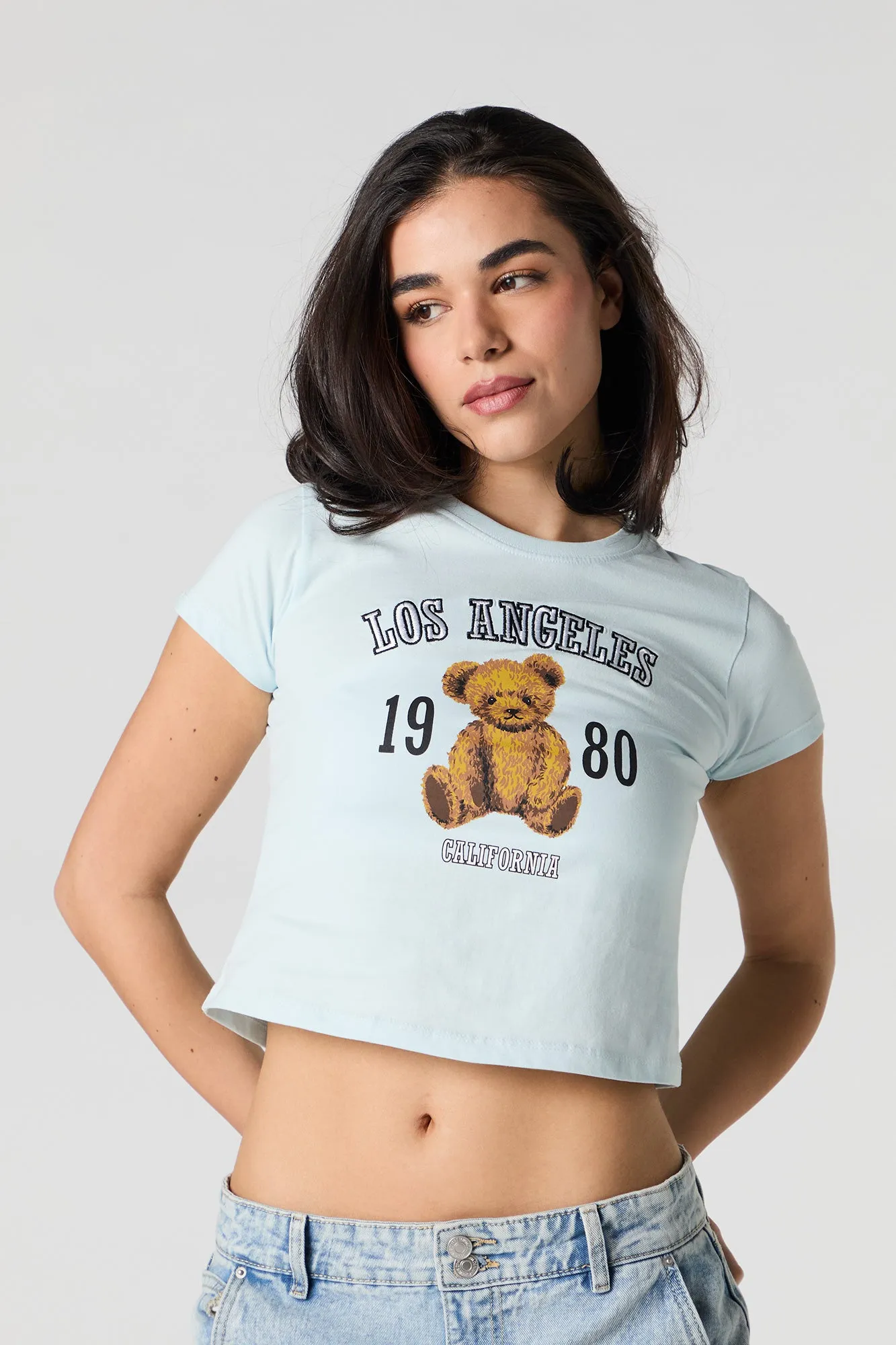 T-shirt court avec motif brodé sold by Urban Planet product image thumbnail 4