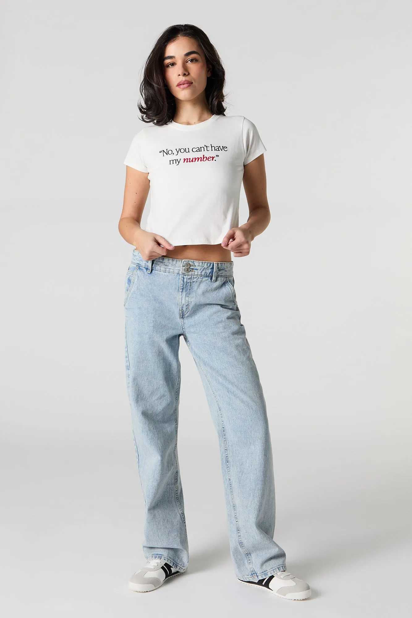 T-shirt court avec motif brodé sold by Urban Planet product image thumbnail 3