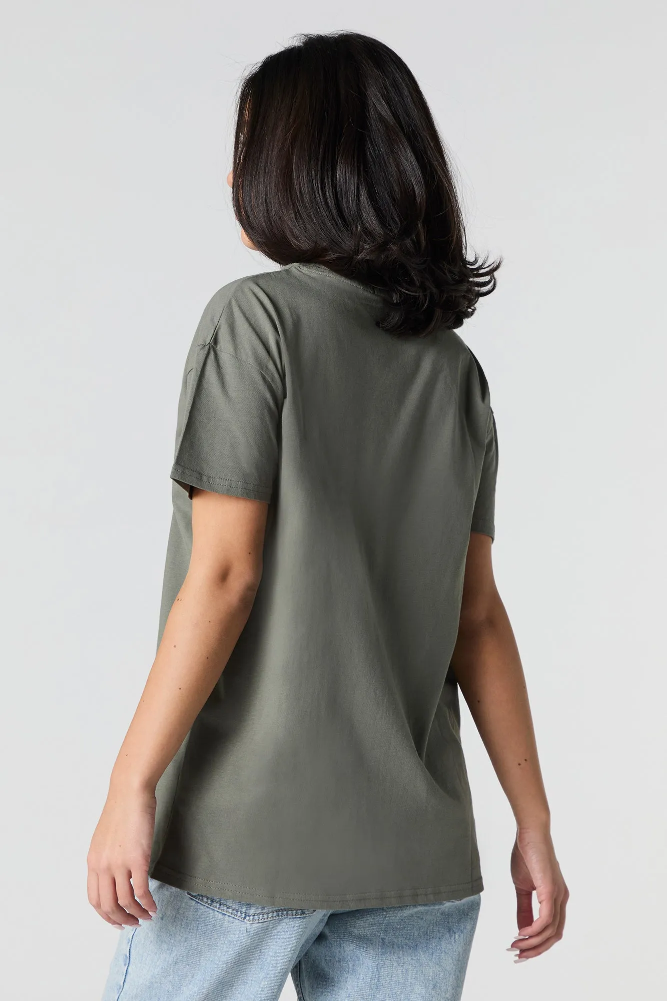 NYC Dice Embroidered T-Shirt sold by Urban Planet product image thumbnail 3