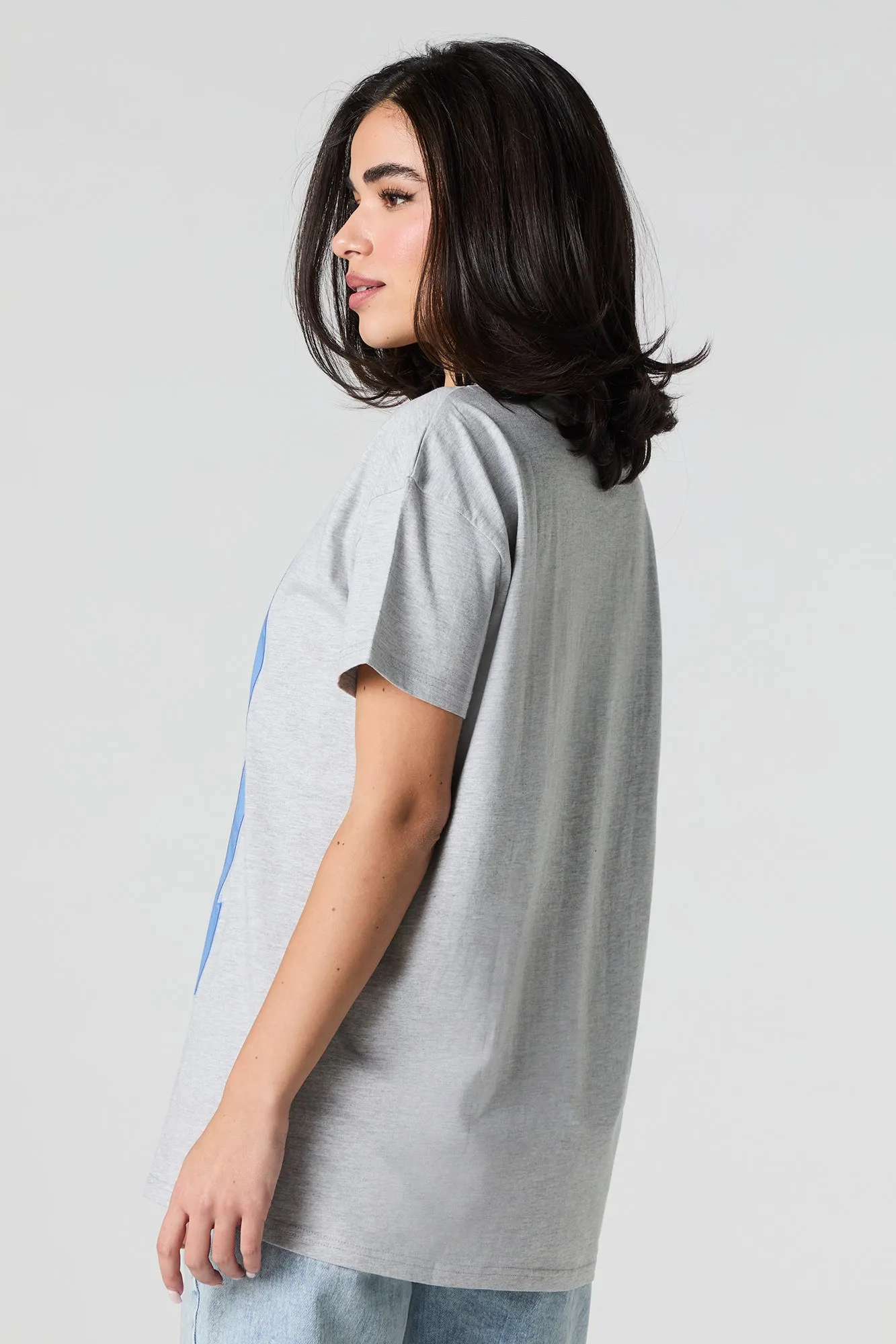 91 Twill Embroidered T-Shirt sold by Urban Planet product image thumbnail 3