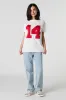 T-shirt avec motif brodé 14 en sergé sold by Urban Planet
