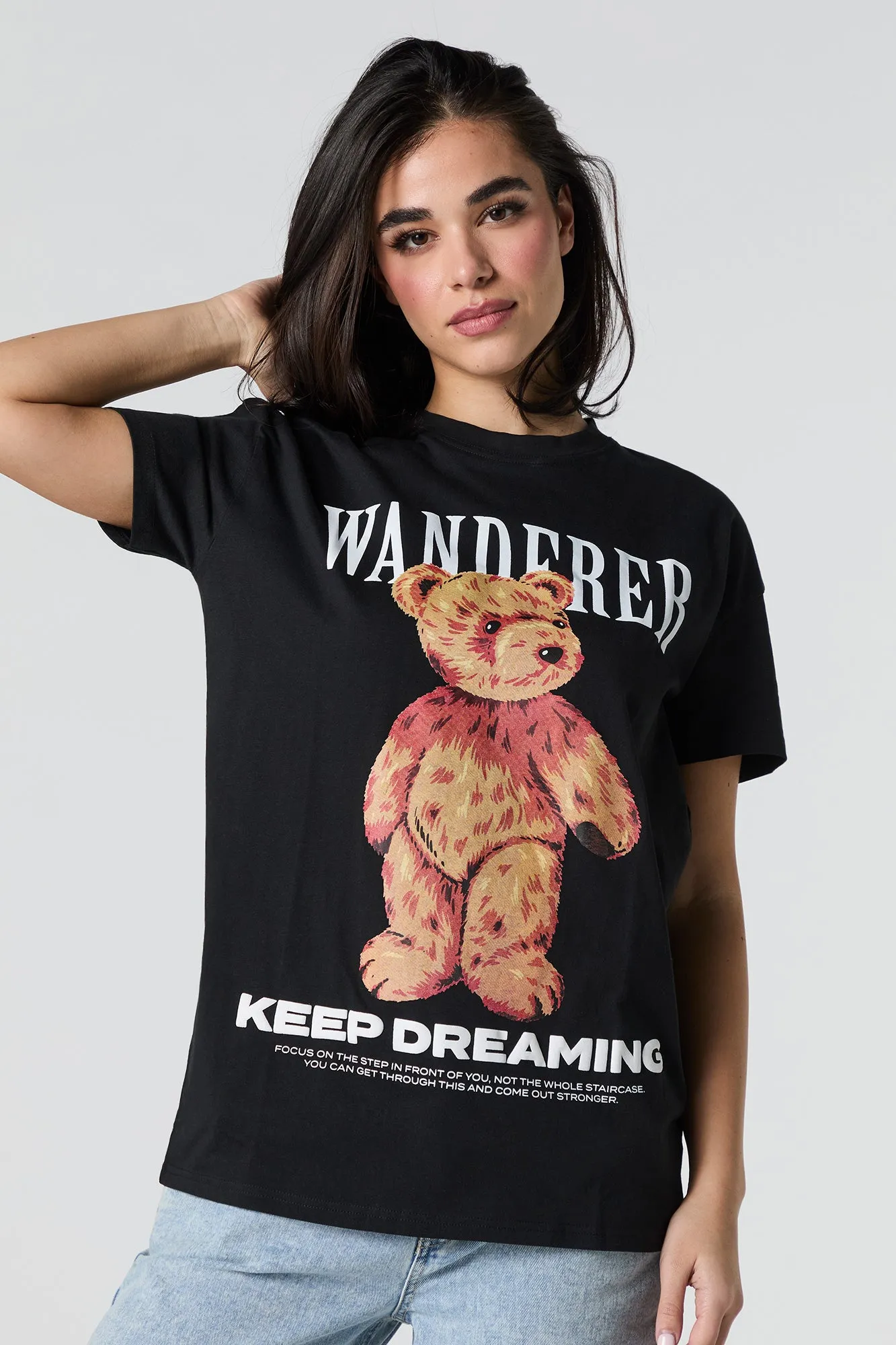 T-shirt à imprimé Wanderer Bear sold by Urban Planet