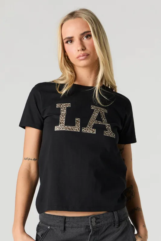 LA Cheetah Graphic T-Shirt sold by Urban Planet