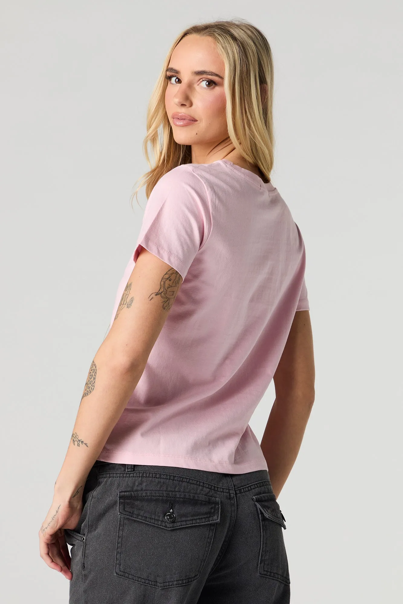 Cute & Psycho Kitten Graphic T-Shirt sold by Urban Planet product image thumbnail 2