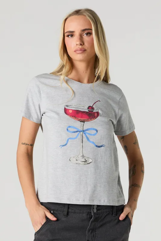 T-shirt à imprimé Cherry Martini sold by Urban Planet