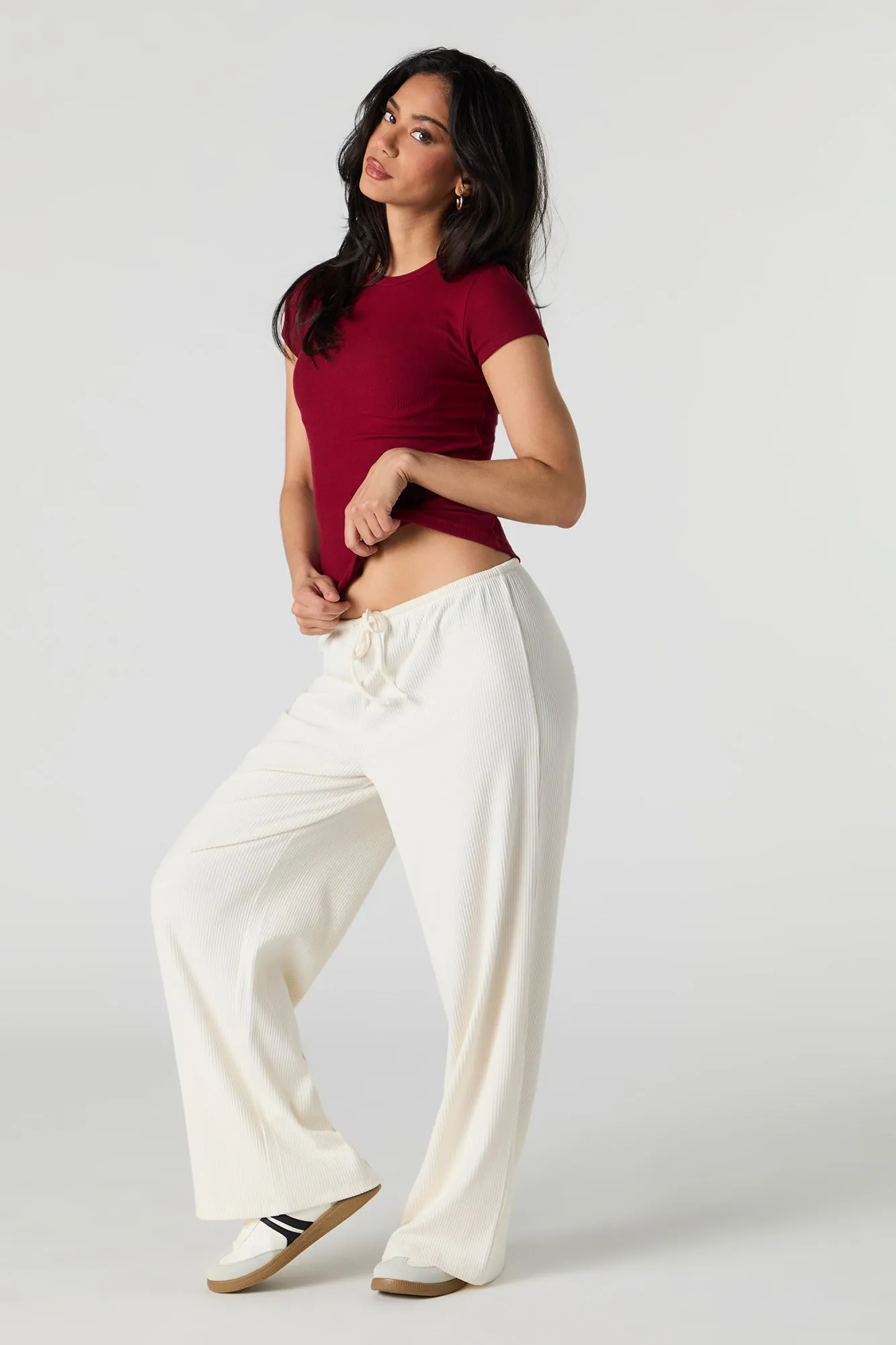 Ribbed Crewneck T-Shirt sold by Urban Planet product image thumbnail 3