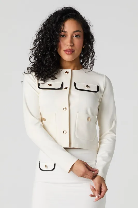 Buttoned Pocket Blazer sold by Urban Planet