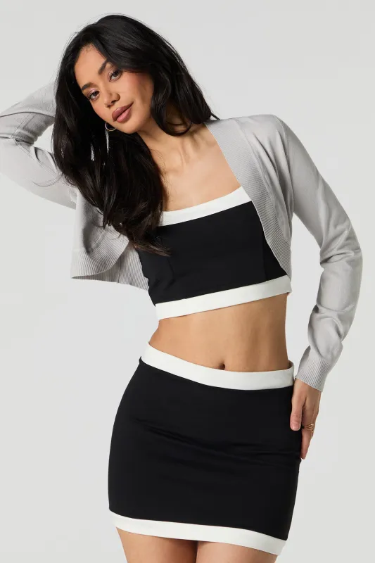 Open Front Long Sleeve Shrug sold by Urban Planet