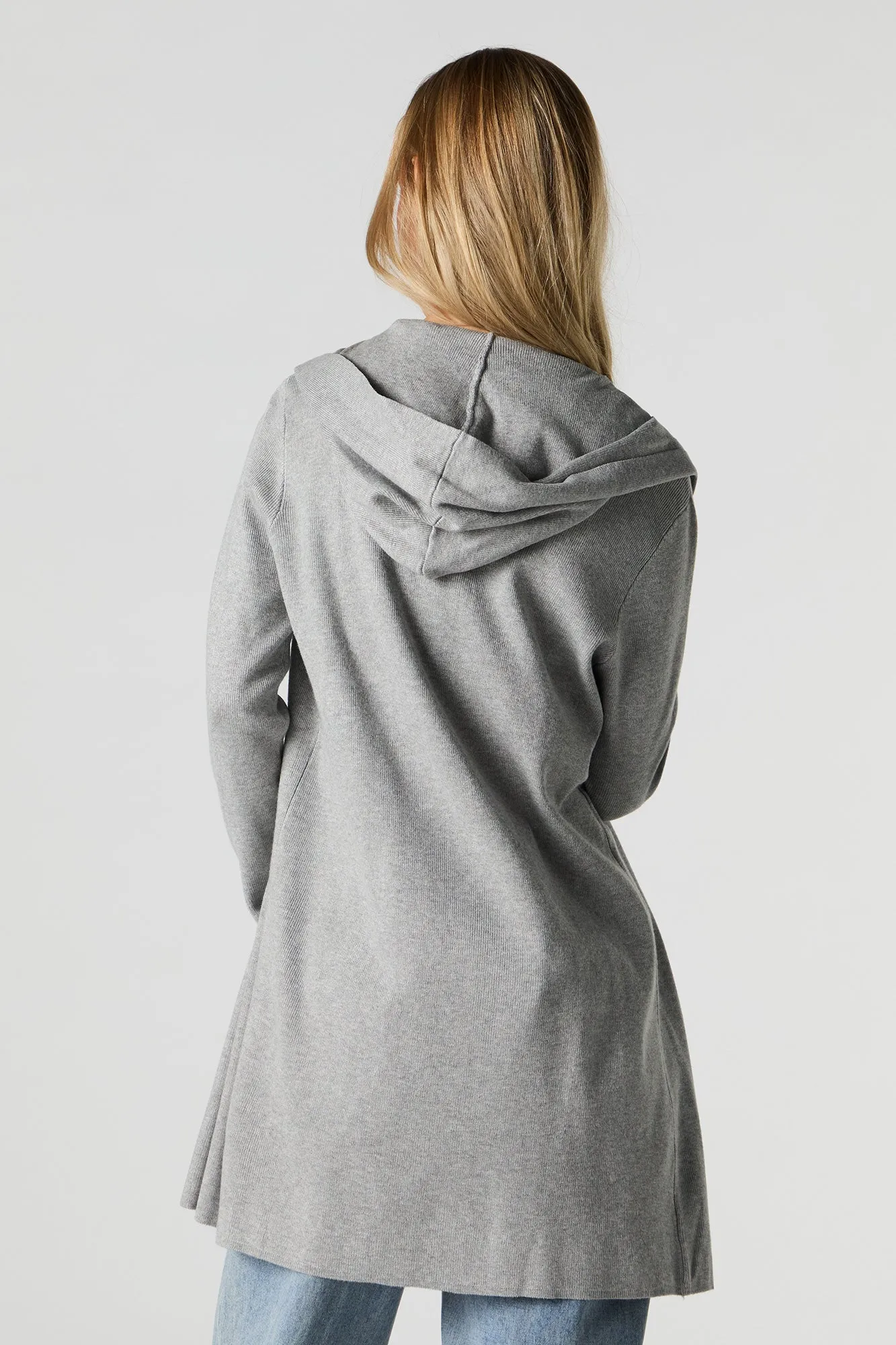 Cardigan ouvert long à capuchon sold by Urban Planet product image thumbnail 2