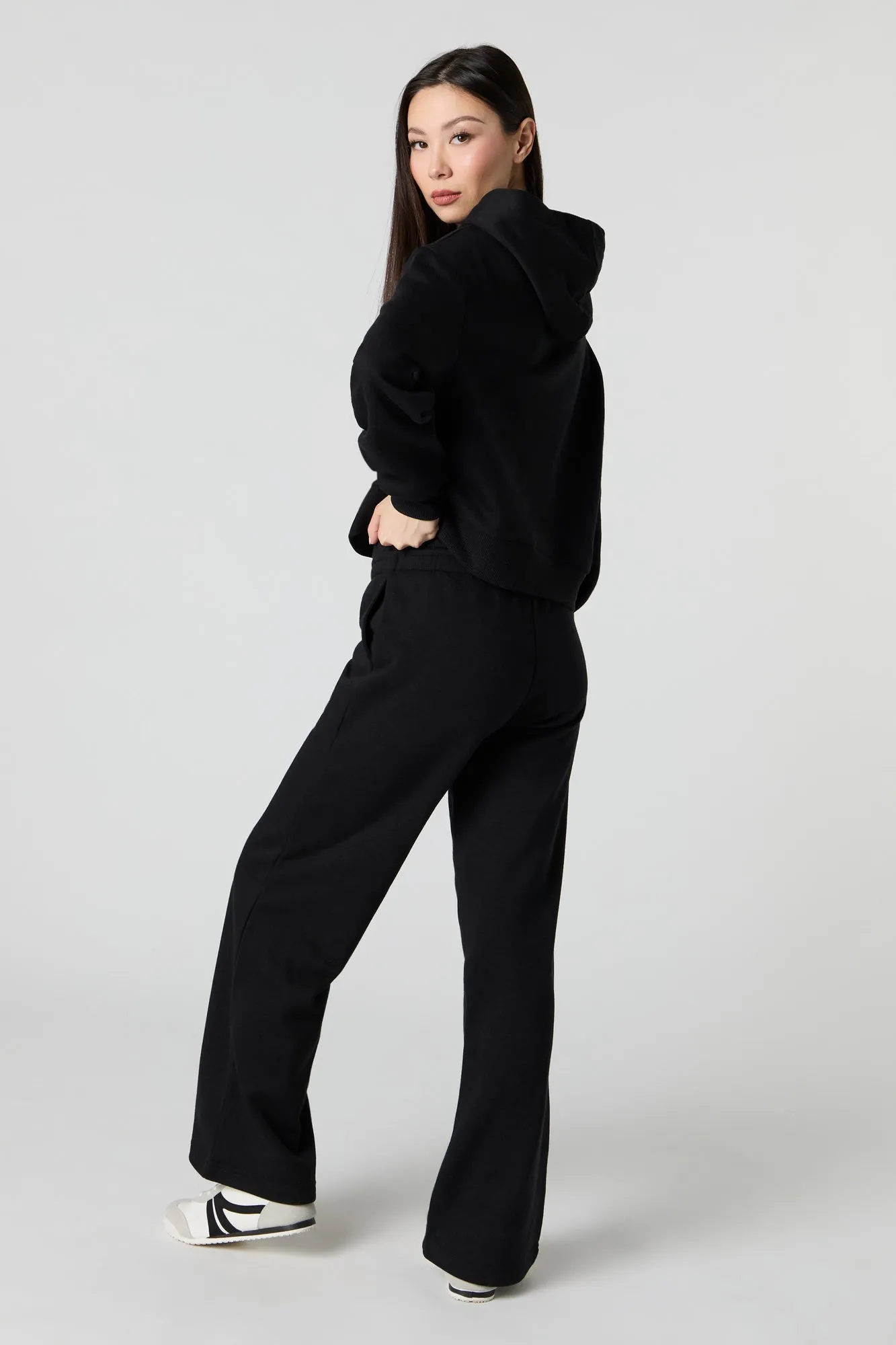 Fleece Wide Leg Sweatpant sold by Urban Planet product image thumbnail 3