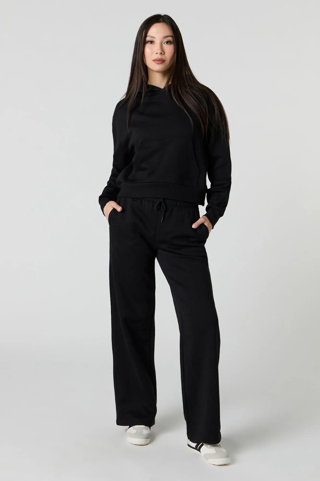 Fleece Wide Leg Sweatpant sold by Urban Planet