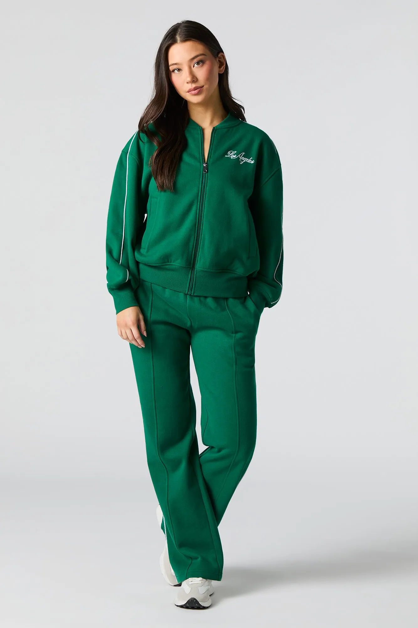 Active LA Embroidered Fleece Jacket sold by Urban Planet product image thumbnail 3