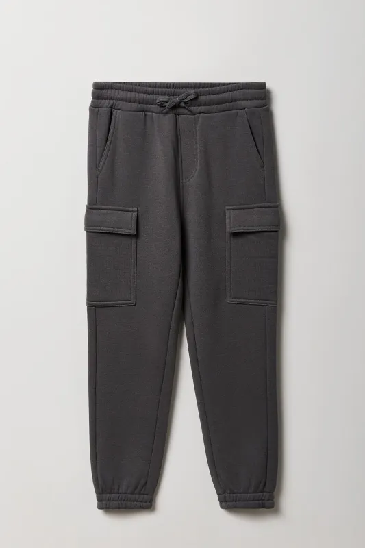 Jogger cargo en molleton classique pour enfants sold by Urban Planet