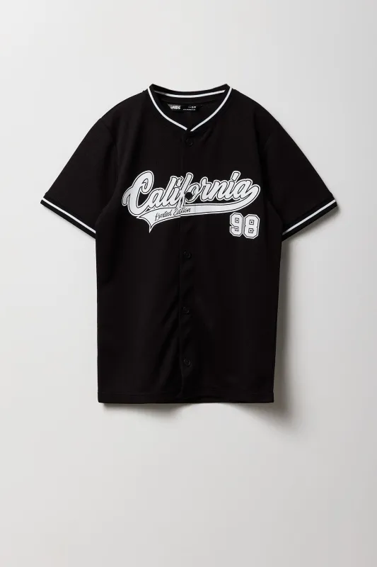 Boys Graphic Mesh Baseball Jersey sold by Urban Planet