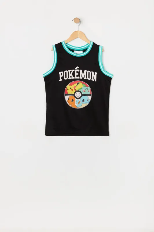 Boys Pokémon Graphic Basketball Jersey sold by Urban Planet