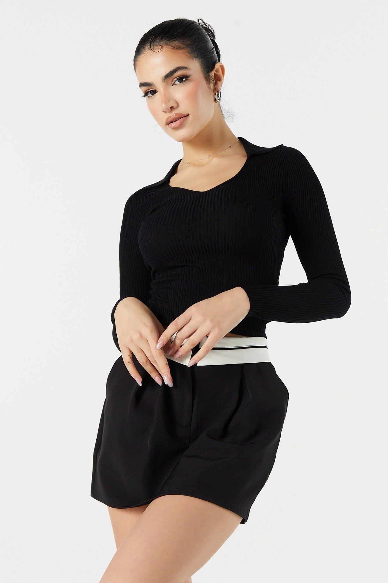 Chandail en tricot avec col sold by Urban Planet product image thumbnail 4