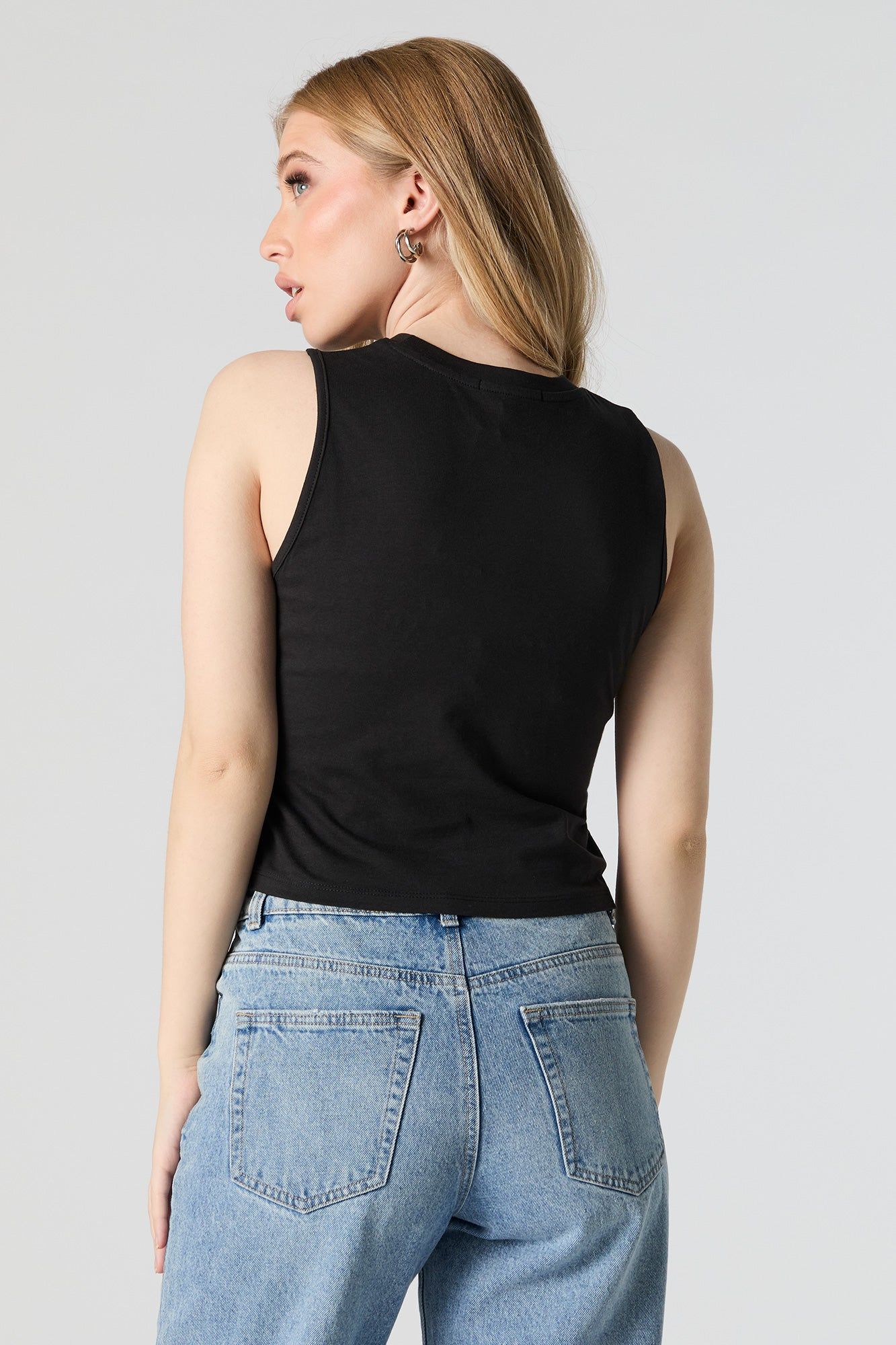 Cyber Queen Graphic Cropped Tank sold by Urban Planet product image thumbnail 2