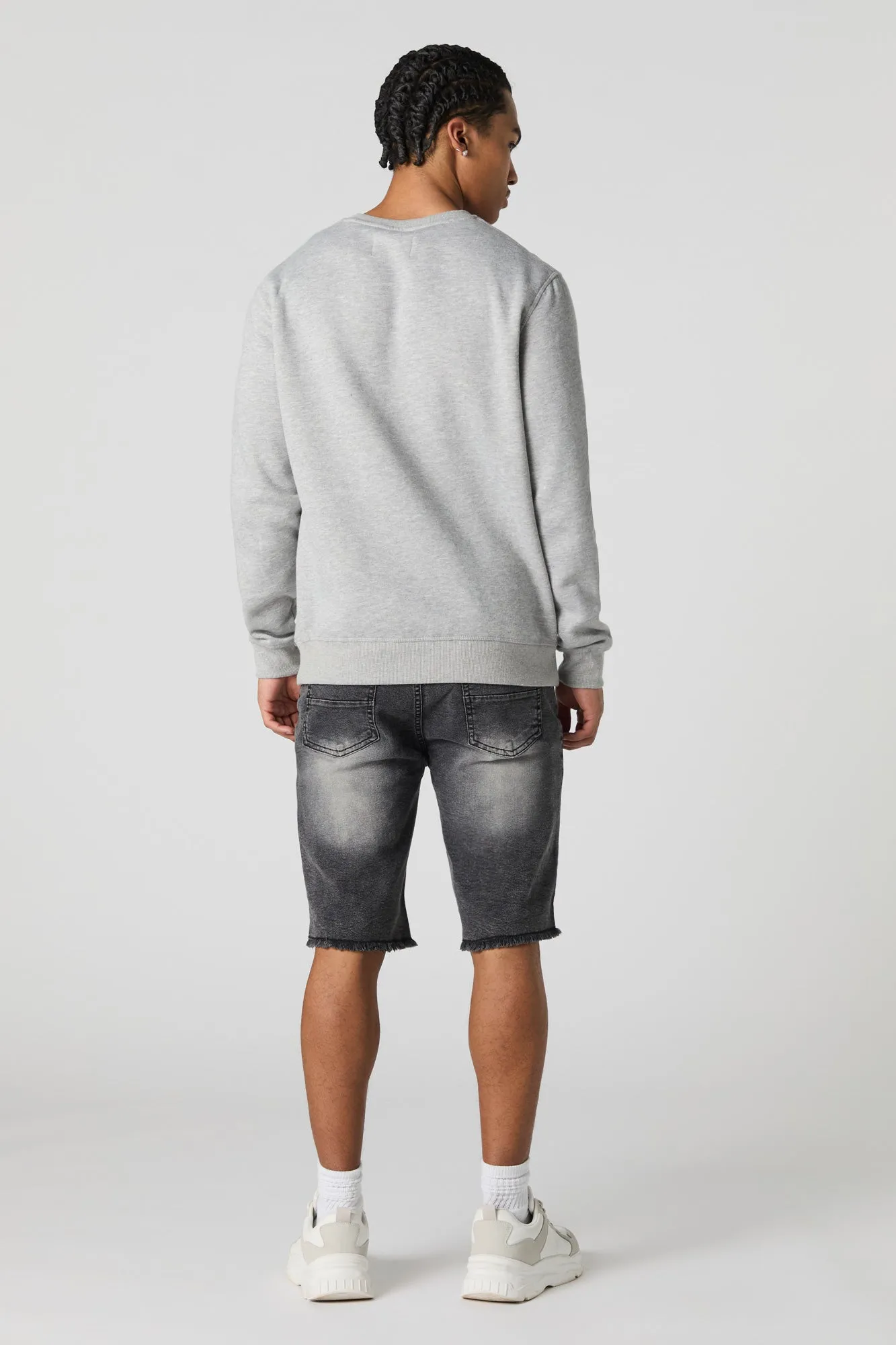 Distressed Frayed Hem Denim Short sold by Urban Planet product image thumbnail 3