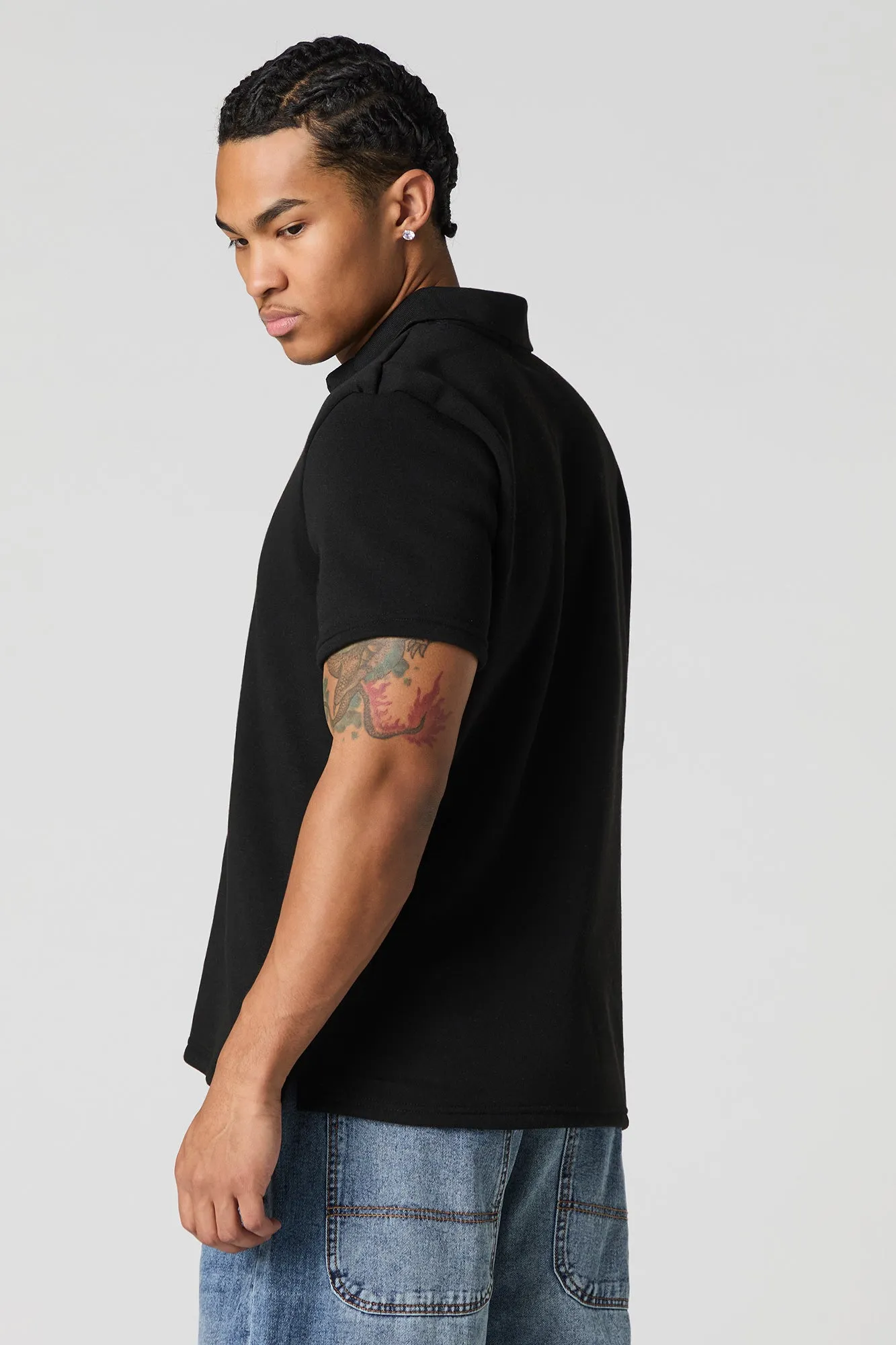 Fleece Polo Top sold by Urban Planet product image thumbnail 5