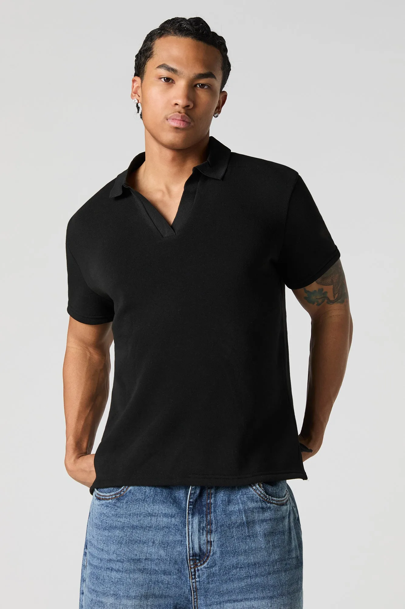 Fleece Polo Top sold by Urban Planet product image thumbnail 4