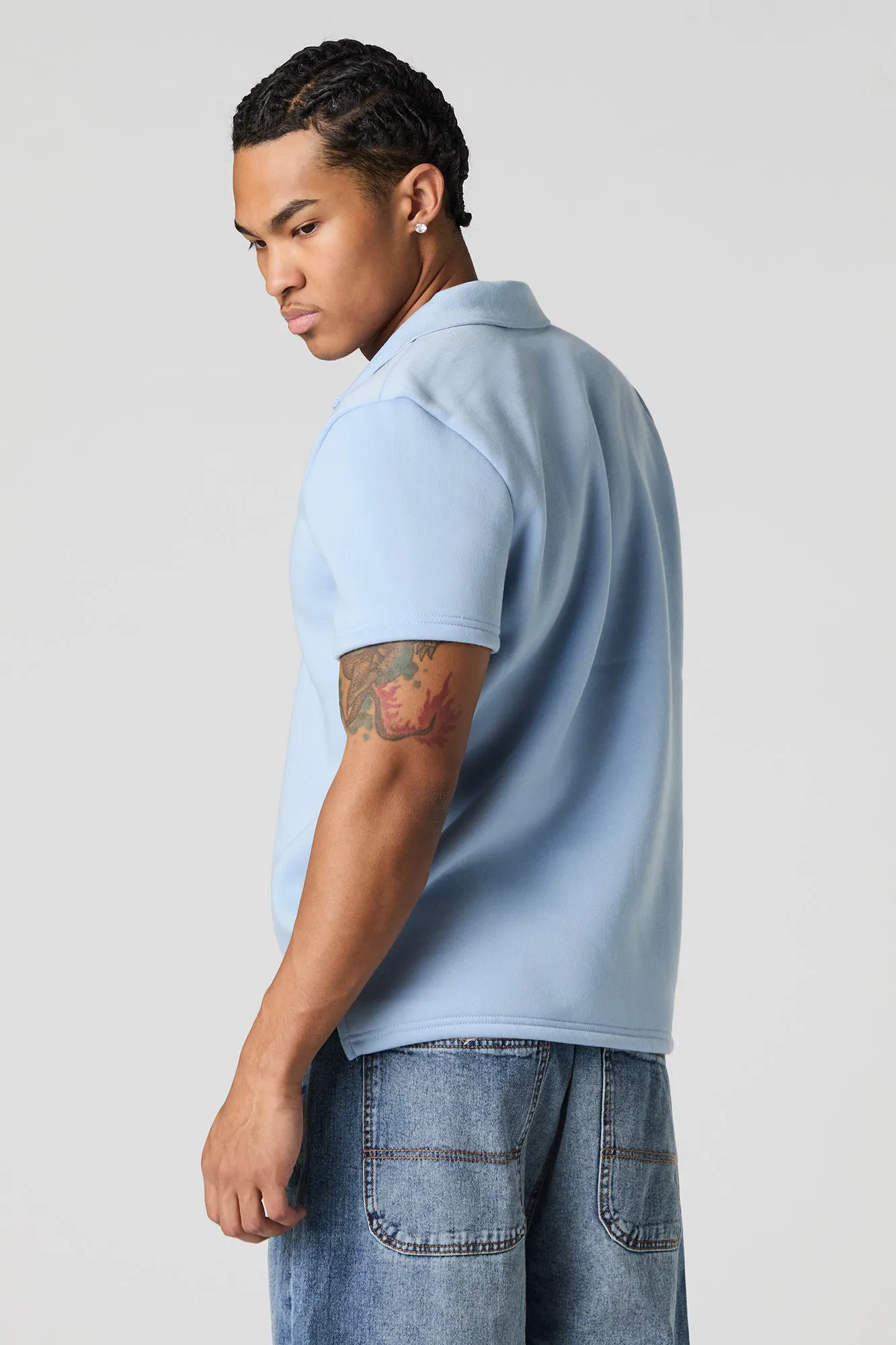 Fleece Polo Top sold by Urban Planet product image thumbnail 2