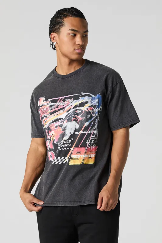 Legend Graphic Washed T-Shirt sold by Urban Planet